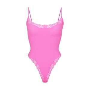 SKIMS neon orchid bodysuit